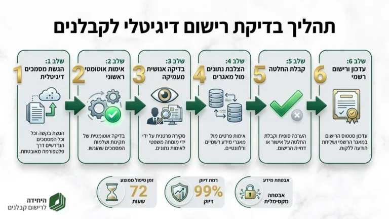בדיקת קבלן רשום ברשם הקבלנים במערכת המקוונת
