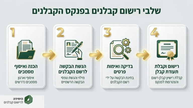 תעודת רשם הקבלנים וסיווג מקצועי