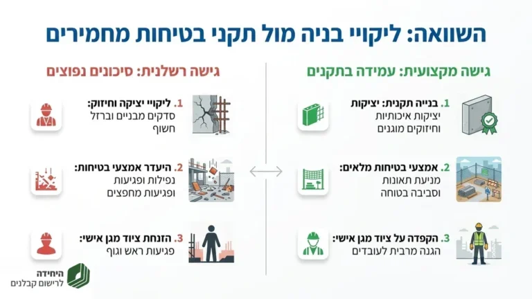 אתר בנייה מסוכן ללא פיקוח הנדסי